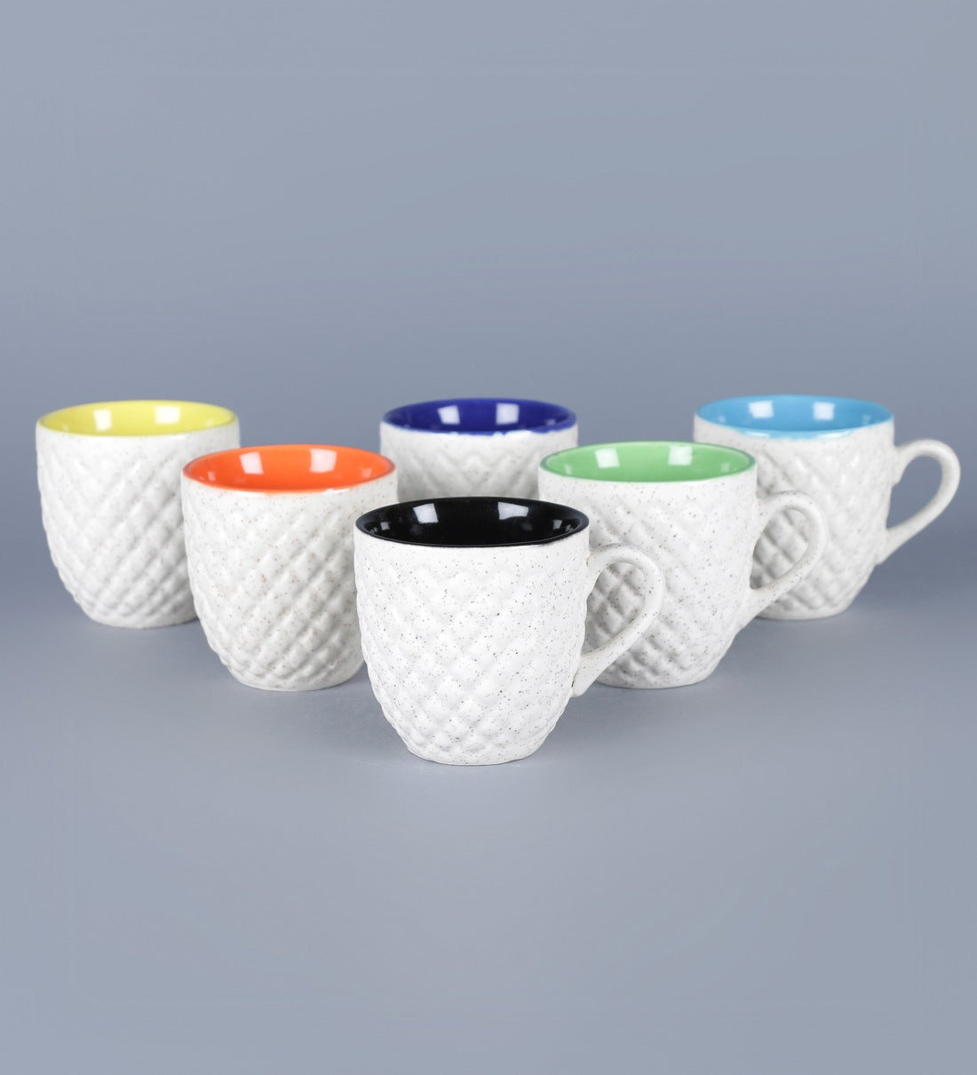 White Fish Inside Color Tea Cups