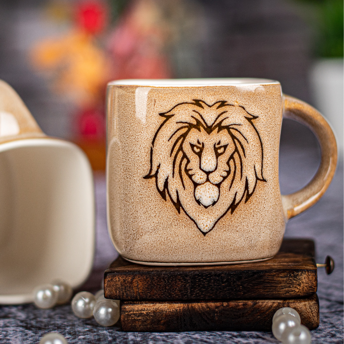 Ivory Lion Tea Cups 180 ML