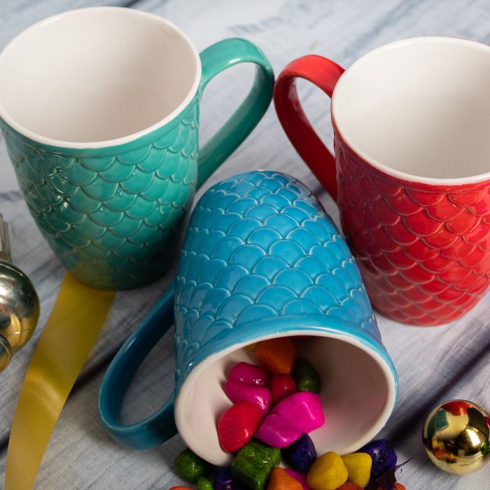 Multi-Color Fish Print Milk & Coffee Mugs