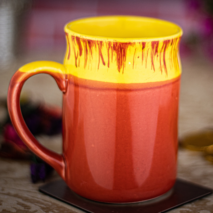 Can Shape Milk Mug (Orange Mug)