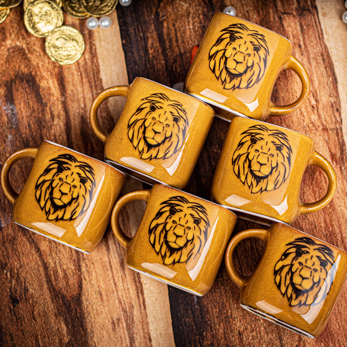 Golden Lion Tea Cups 200 ML