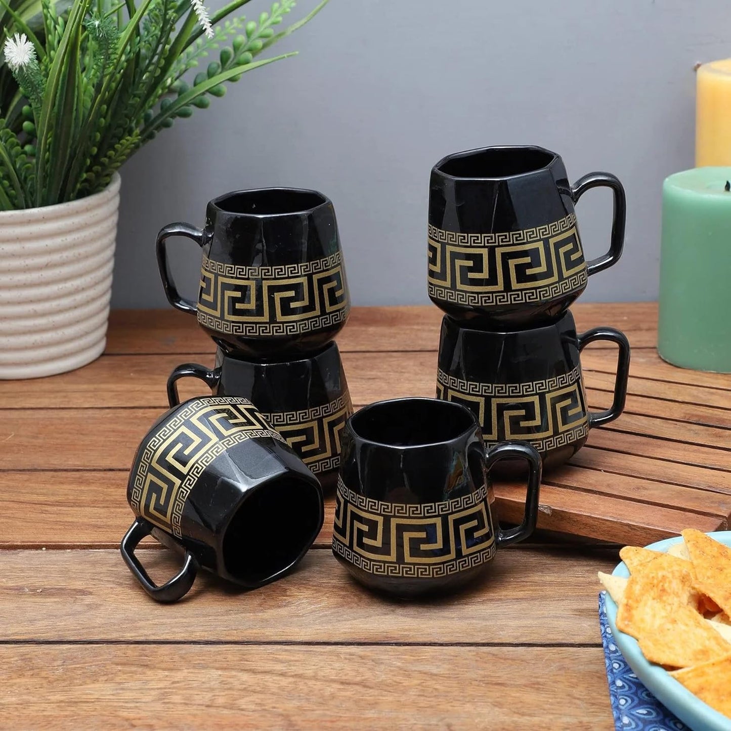 Golden Design Lota Shape Tea Cups