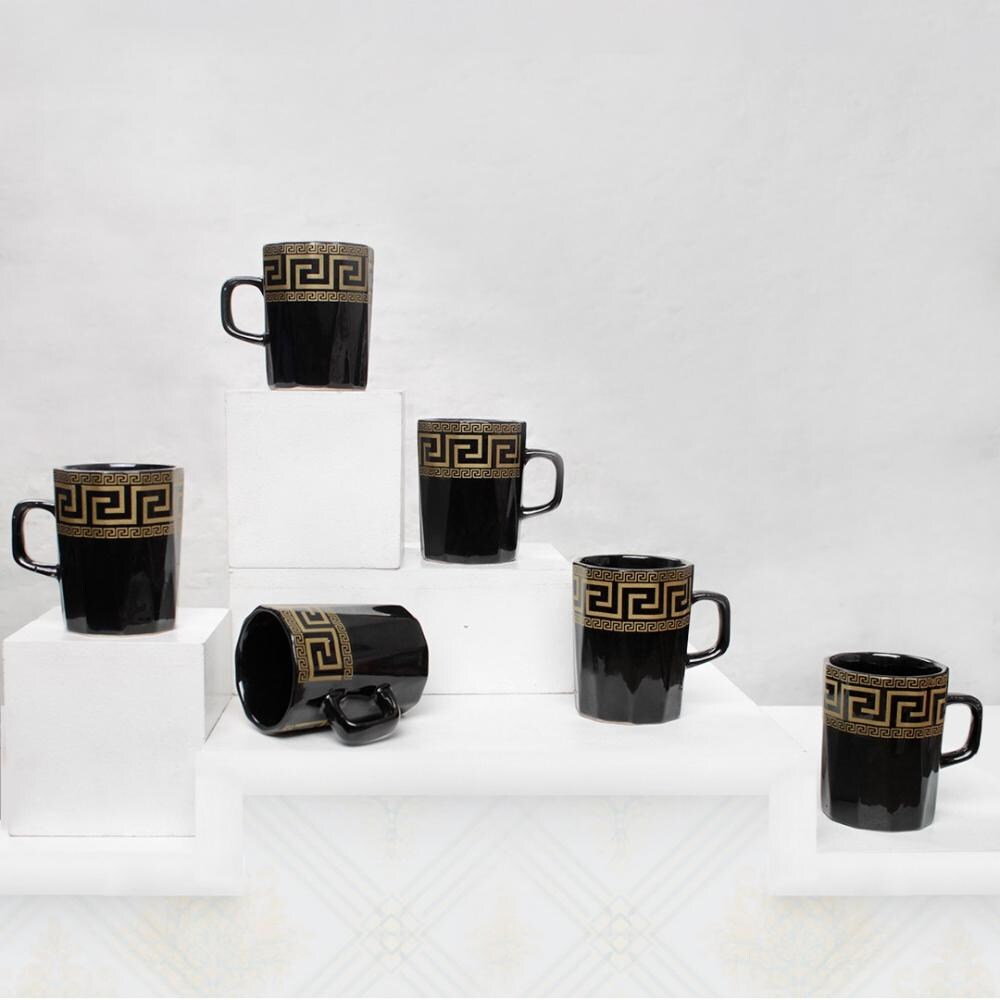 Golden Design Round Tea cups