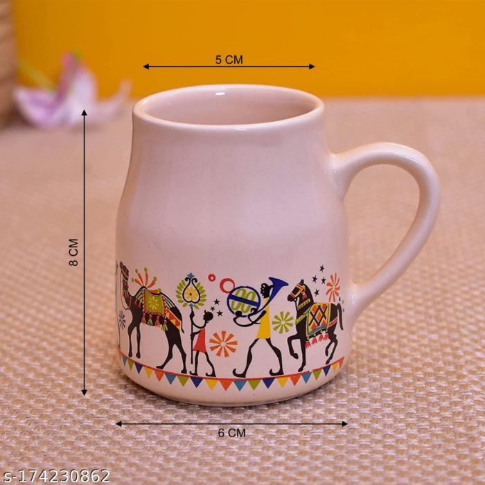 Elephant Printed Flask Cane with Teapot